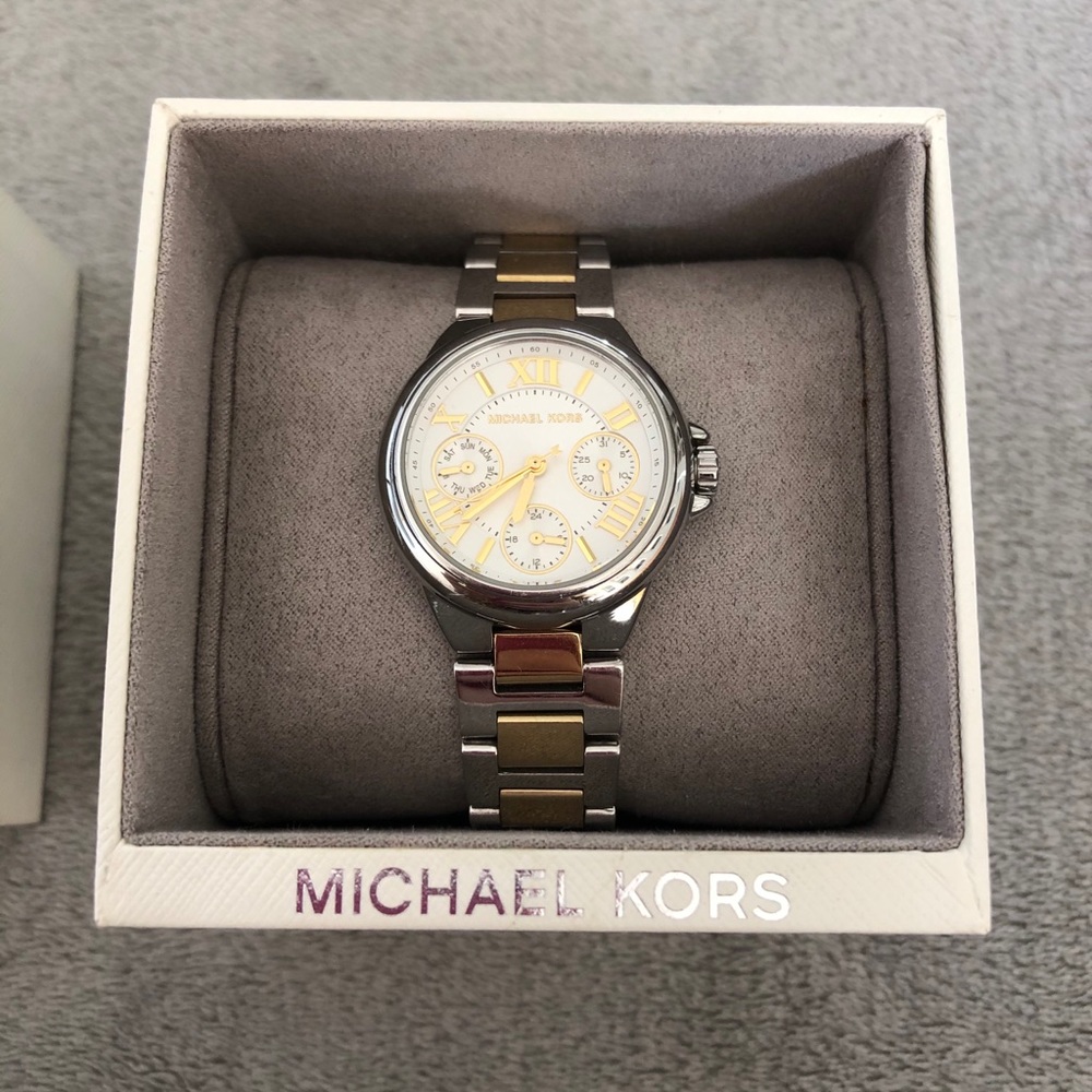 Michael Kira two tone watch